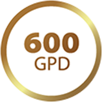 Công suất lọc siêu lớn 600 GPD