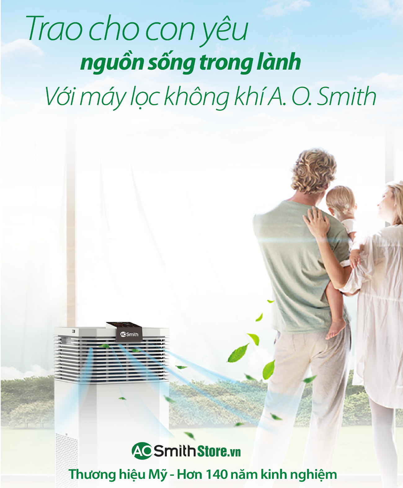 Máy lọc không khí Aosmith KJ500F-B01