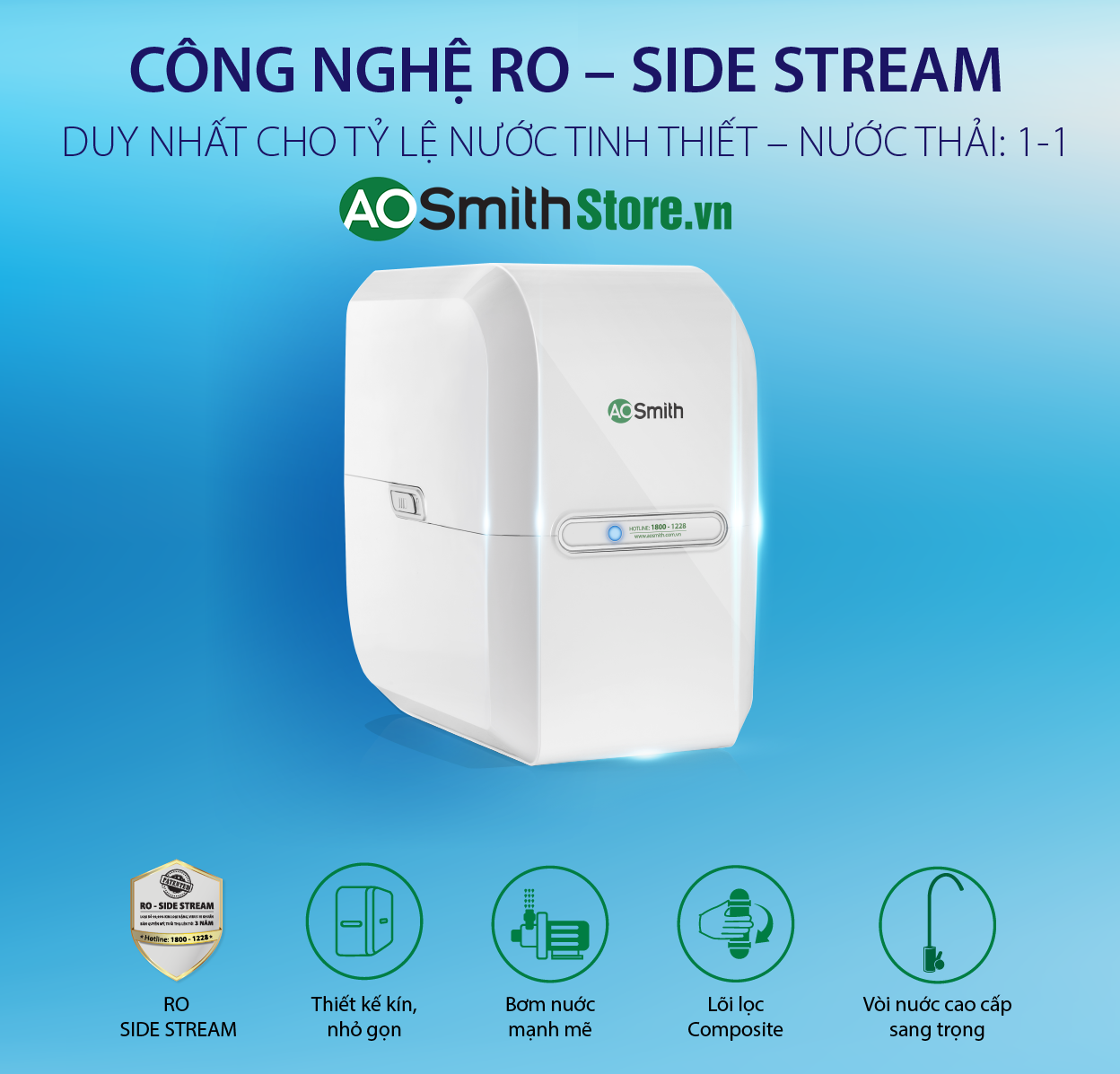 Máy lọc nước Aosmith M1